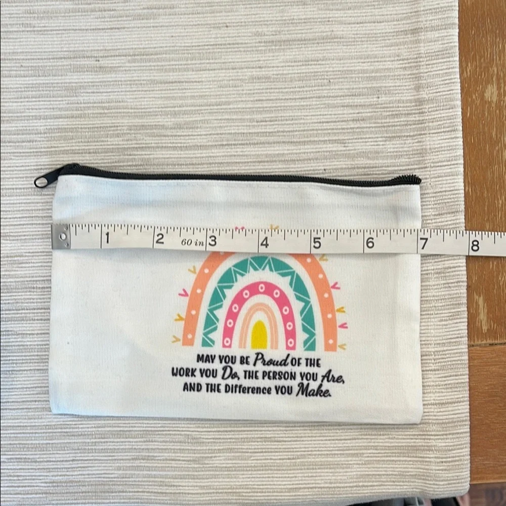 Colorful Rainbow Canvas Pouch